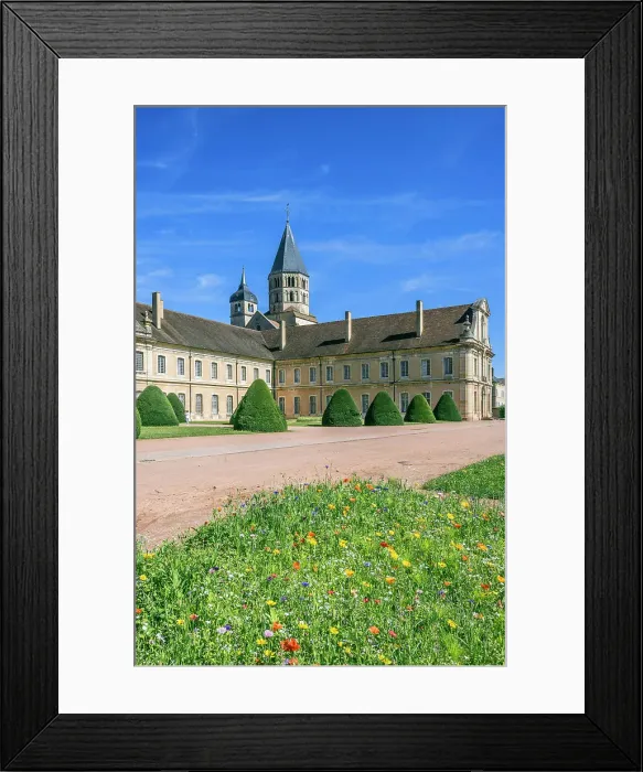 Framed Print : Cluny abbey, Cluny, Maconnais, Saone-et-Loire, Bourgogne-Franche-Comte, Burgundy, France