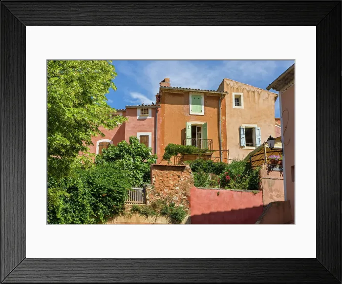 Framed Print : France, Provence, region Vaucluse, Roussillon village