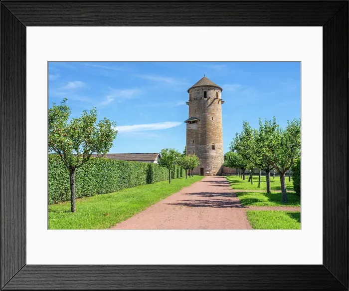 Framed Print : La Tour ronde, Cluny abbey, Cluny, Maconnais, Saone-et-Loire, Bourgogne-Franche-Comte, Burgundy, France