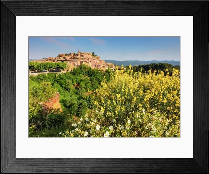 Framed Print : France, Provence, region Vaucluse, Roussillon village