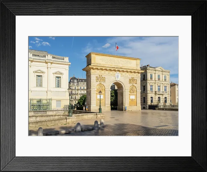 Framed Print : Arc de Triomphe, Montpellier, Herault, France Framed Print : Arc de Triomphe, Montpellier, Herault, France