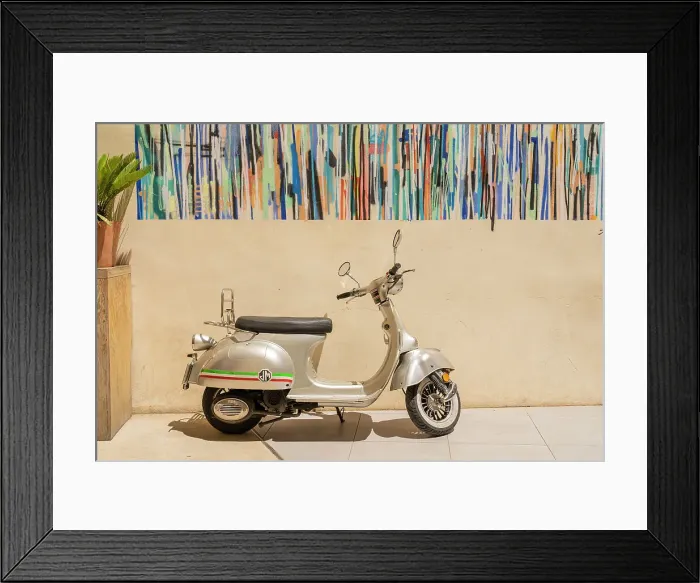 Framed Print : Vespa, Marseille, Provence Alpes Cote d'Azur, Bouches du Rhone, France Framed Print : Vespa, Marseille, Provence Alpes Cote d'Azur, Bouches du Rhone, France