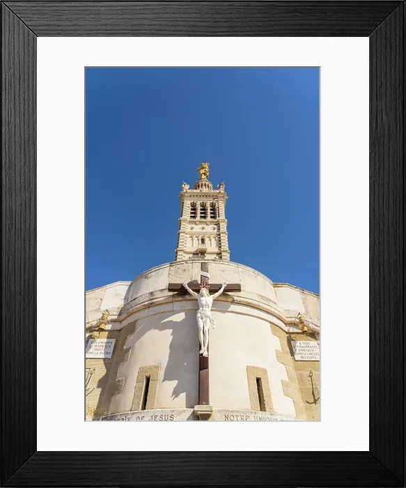 Framed Print : Basilica of Our Lady of the Guard or Notre-Dame de la Garde, Marseille, Provence Alpes Cote d'Azur, Bouches du Rhone, France Framed Print : Basilica of Our Lady of the Guard or Notre-Dame de la Garde, Marseille, Provence Alpes Cote d'Azur, Bouches du Rhone, France