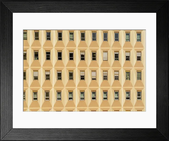 Framed Print : Windows, Montpellier, Herault, France Framed Print : Windows, Montpellier, Herault, France
