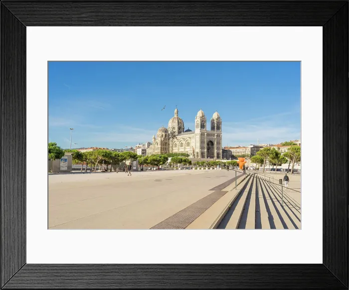 Framed Print : Marseille cathedral or Cathedral La Major, Marseille, Provence Alpes Cote d'Azur, Bouches du Rhone, France