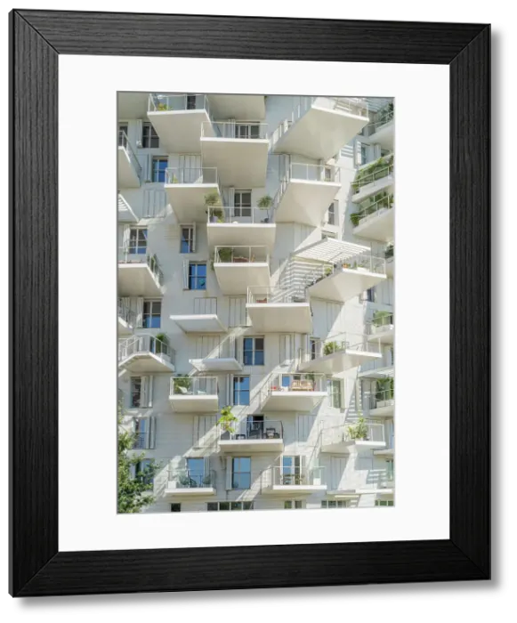 Framed Print : L Arbre Blanc or White Tree apartment block, Montpellier, Herault, France Framed Print : L Arbre Blanc or White Tree apartment block, Montpellier, Herault, France