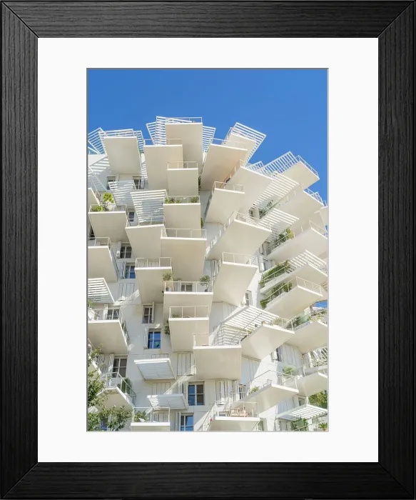 Framed Print : L Arbre Blanc or White Tree apartment block, Montpellier, Herault, France Framed Print : L Arbre Blanc or White Tree apartment block, Montpellier, Herault, France