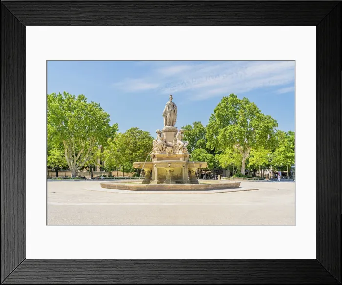 Framed Print : Pradier Fountain, Nimes, Gard, France Framed Print : Pradier Fountain, Nimes, Gard, France