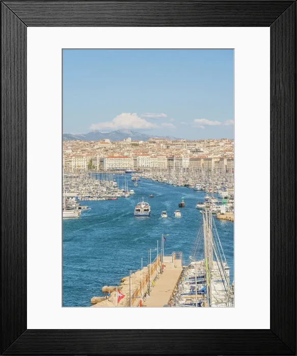 Framed Print : The Old Port or Vieux Port of Marseille, Marseille, Provence Alpes Cote d'Azur, Bouches du Rhone, France Framed Print : The Old Port or Vieux Port of Marseille, Marseille, Provence Alpes Cote d'Azur, Bouches du Rhone, France
