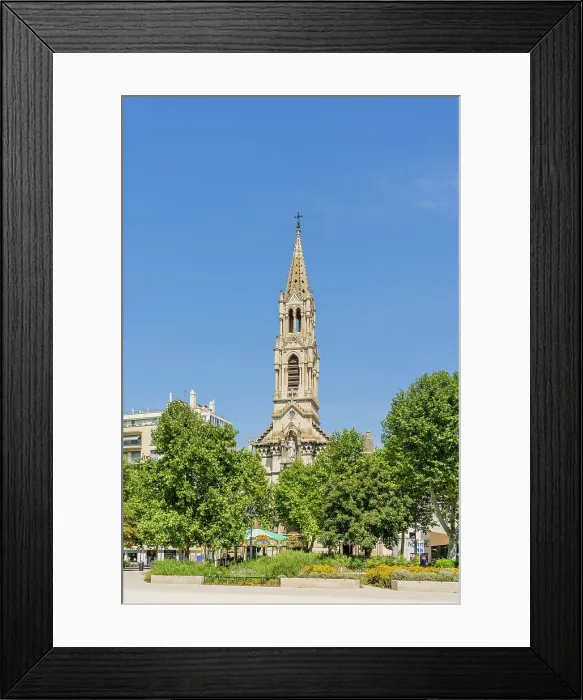 Framed Print : Church of Sainte Perprtue, Nimes, Gard, France