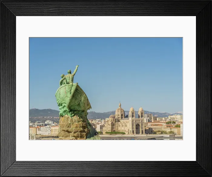 Framed Print : Monument to the Victims and Heros of the Sea and Marseille Cathedral in the background, Marseille, Provence Alpes Cote d'Azur, Bouches du Rhone, France Framed Print : Monument to the Victims and Heros of the Sea and Marseille Cathedral in the background, Marseille, Provence Alpes Cote d'Azur, Bouches du Rhone, France