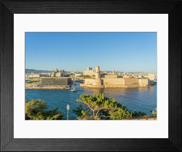 Framed Print : Fort Saint Jean and Marseille Cathedral, Marseille, Provence Alpes Cote d'Azur, Bouches du Rhone, France Framed Print : Fort Saint Jean and Marseille Cathedral, Marseille, Provence Alpes Cote d'Azur, Bouches du Rhone, France