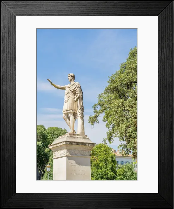 Framed Print : Statue of Antonin Le Pieux, Nimes, Gard, France Framed Print : Statue of Antonin Le Pieux, Nimes, Gard, France