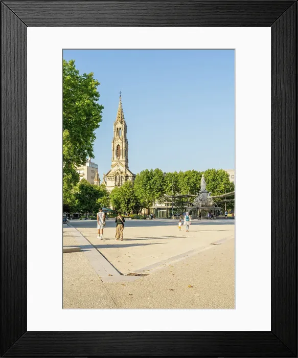 Framed Print : Church of Sainte Perprtue, Nimes, Gard, France