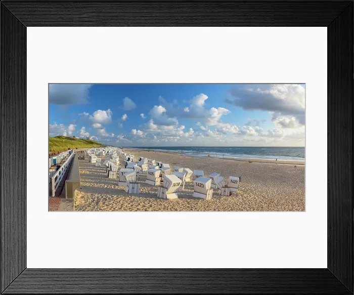 Framed Print : Westerland beach, Sylt, Schleswig Holstein, Germany