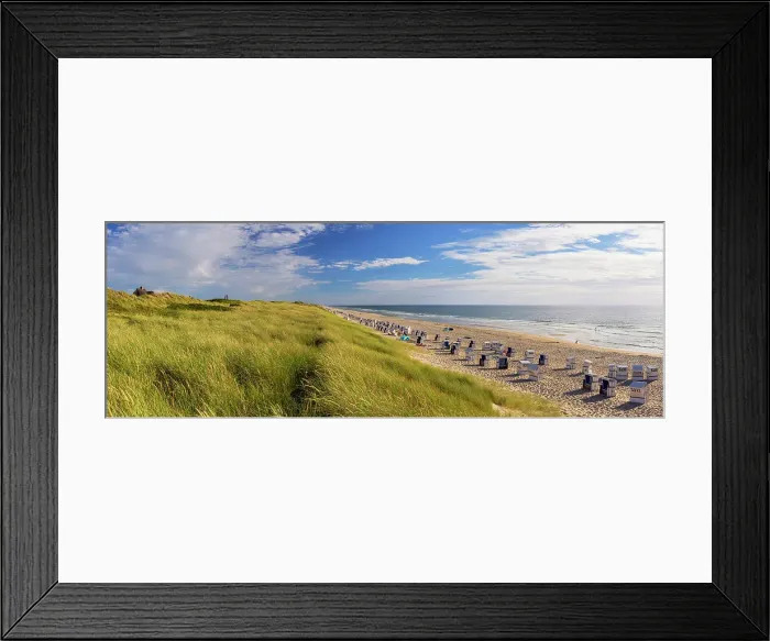 Framed Print : Rantum beach, Sylt, Schleswig Holstein, Germany