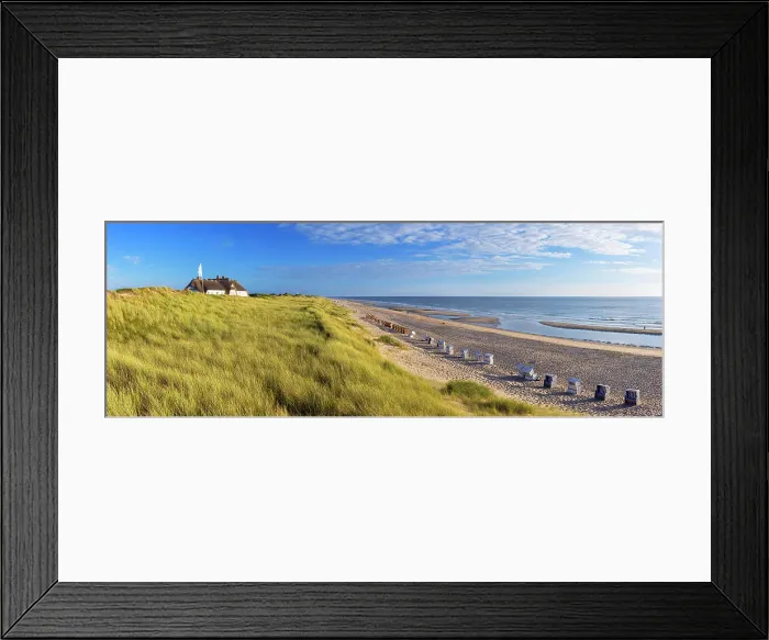 Framed Print : Rantum beach, Sylt, Schleswig Holstein, Germany