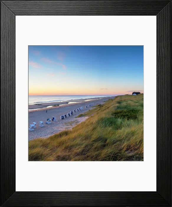Framed Print : Rantum beach at sunset, Sylt, Schleswig Holstein, Germany Framed Print : Rantum beach at sunset, Sylt, Schleswig Holstein, Germany