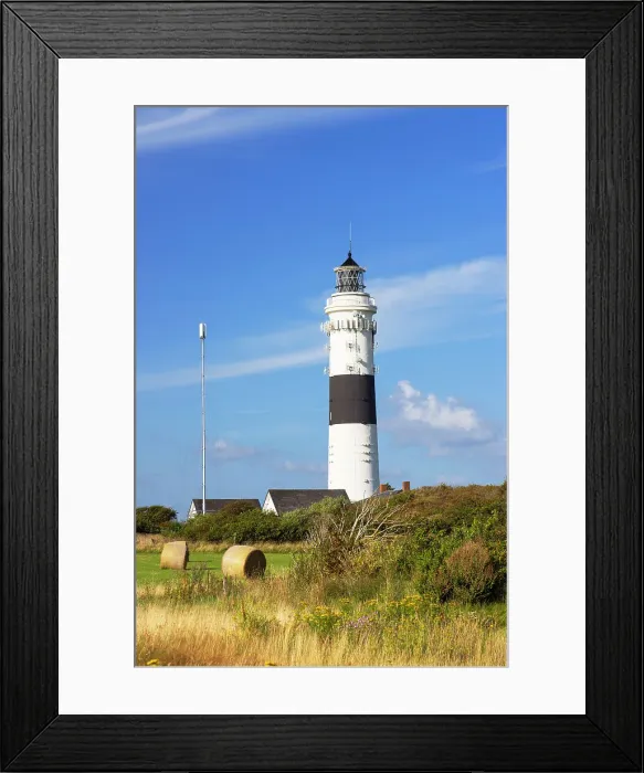 Framed Print : Langer Christian lighthouse, Kampen, Sylt, Schleswig Holstein, Germany