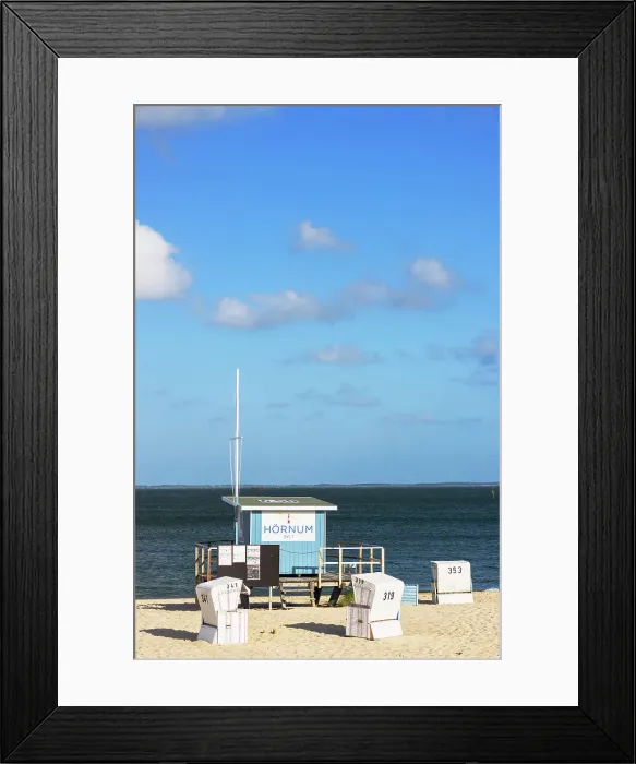 Framed Print : Hornum beach, Sylt, Schleswig Holstein, Germany