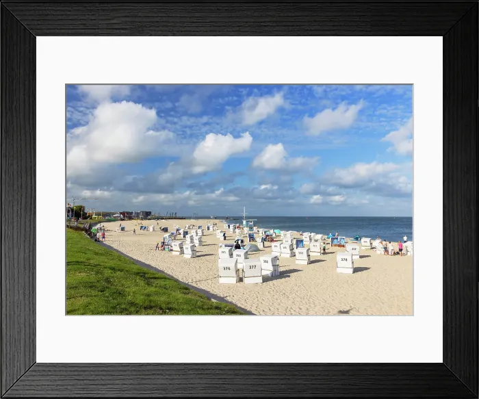 Framed Print : Hornum beach, Sylt, Schleswig Holstein, Germany