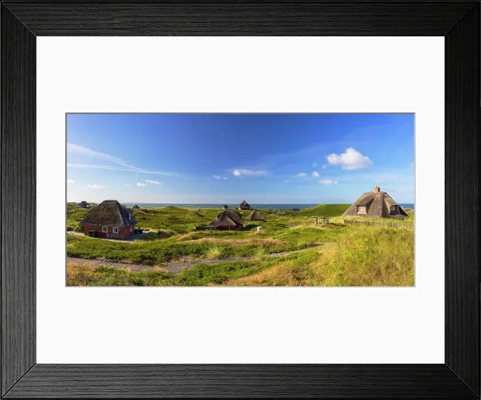 Framed Print : Traditional thatched houses, Hornum, Sylt, Schleswig Holstein, Germany Framed Print : Traditional thatched houses, Hornum, Sylt, Schleswig Holstein, Germany