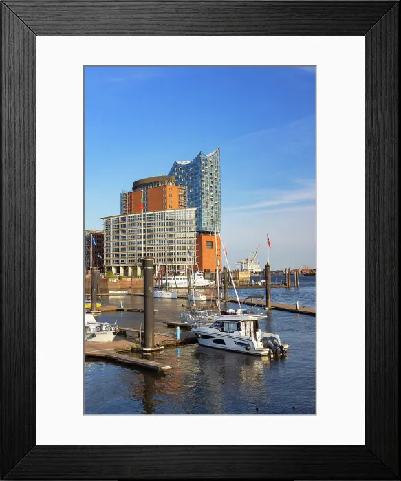 Framed Print : Niederhafen and Elbephilharmonie, Hamburg, Germany Framed Print : Niederhafen and Elbephilharmonie, Hamburg, Germany