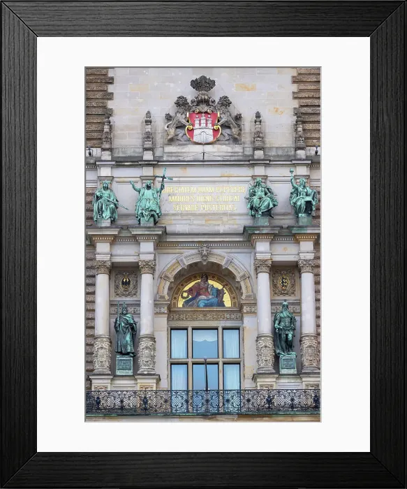 Framed Print : Detail of Rathaus (Town Hall), Hamburg, Germany Framed Print : Detail of Rathaus (Town Hall), Hamburg, Germany