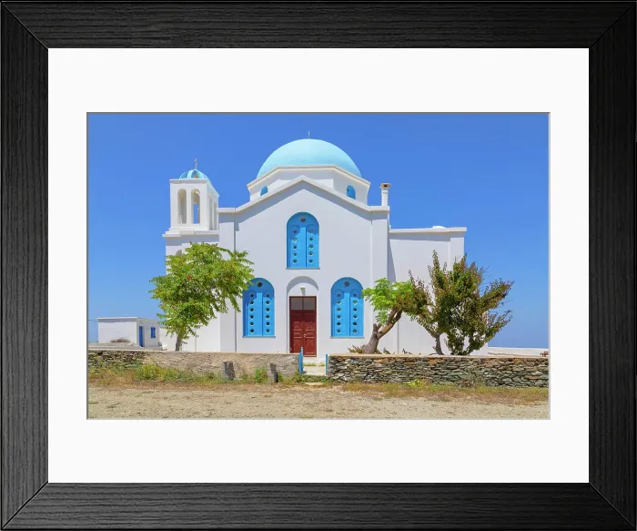 Framed Print : Orthodox church, Ano Meria village, Folegandros Island, Cyclades Islands, Greece Framed Print : Orthodox church, Ano Meria village, Folegandros Island, Cyclades Islands, Greece