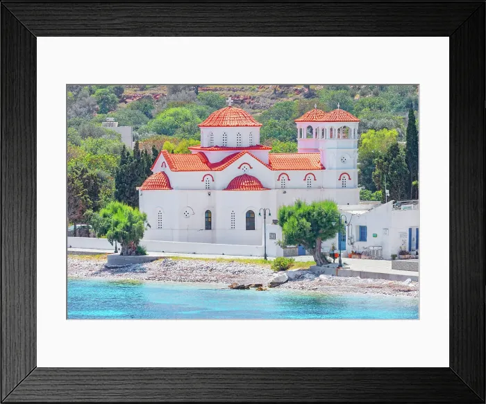Framed Print : View of Agios Nikolaos Church, Livadia, Tilos Island, Dodecanese Islands, Greece Framed Print : View of Agios Nikolaos Church, Livadia, Tilos Island, Dodecanese Islands, Greece