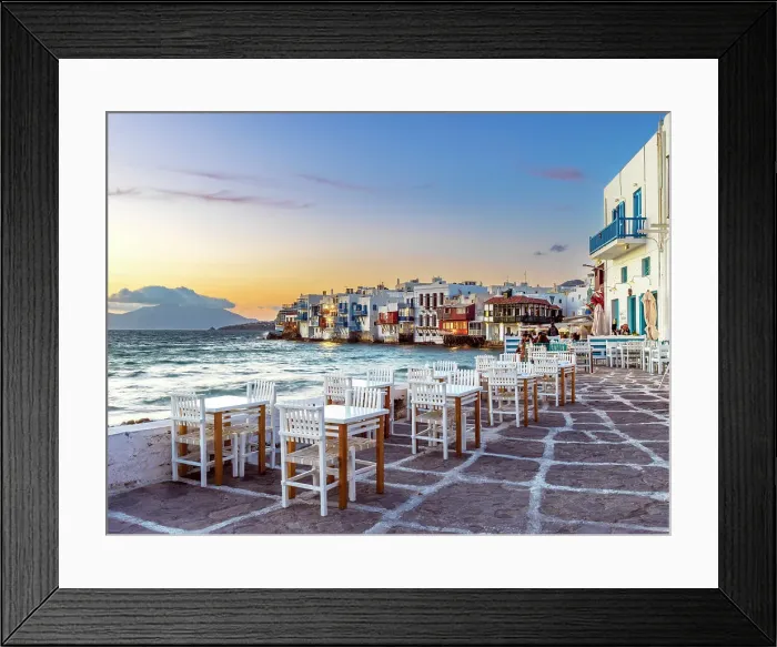 Framed Print : Little Venice, Mykonos, Cyclades Islands, Greek Islands, Greece Framed Print : Little Venice, Mykonos, Cyclades Islands, Greek Islands, Greece