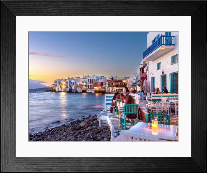 Framed Print : Little Venice, Mykonos, Cyclades Islands, Greek Islands, Greece Framed Print : Little Venice, Mykonos, Cyclades Islands, Greek Islands, Greece