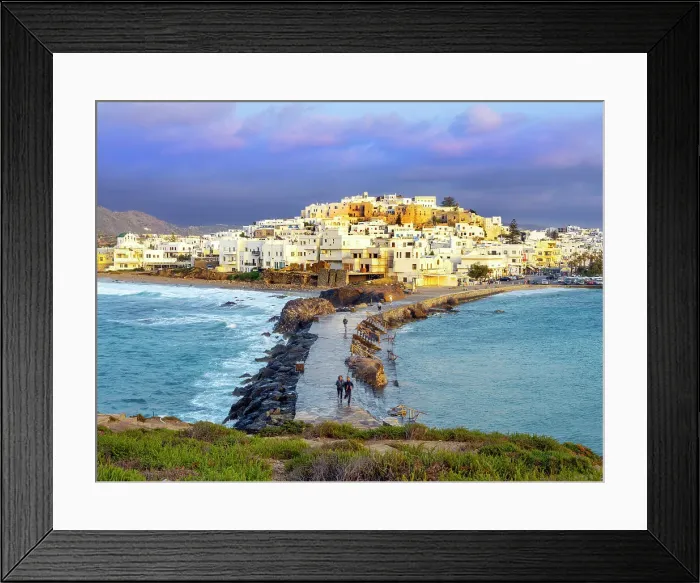 Framed Print : Picturesque View of Naxos Island The Chora, Old Town of Naxos, Capital Cyclades Island, Greek Islands, Greece Framed Print : Picturesque View of Naxos Island The Chora, Old Town of Naxos, Capital Cyclades Island, Greek Islands, Greece