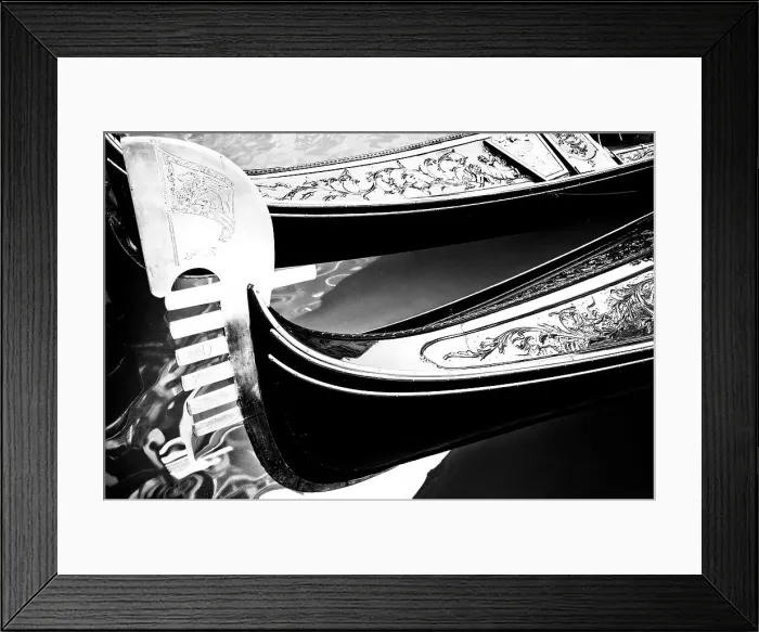 Framed Print : Gondola Close up, Veneto, Venice, Italy