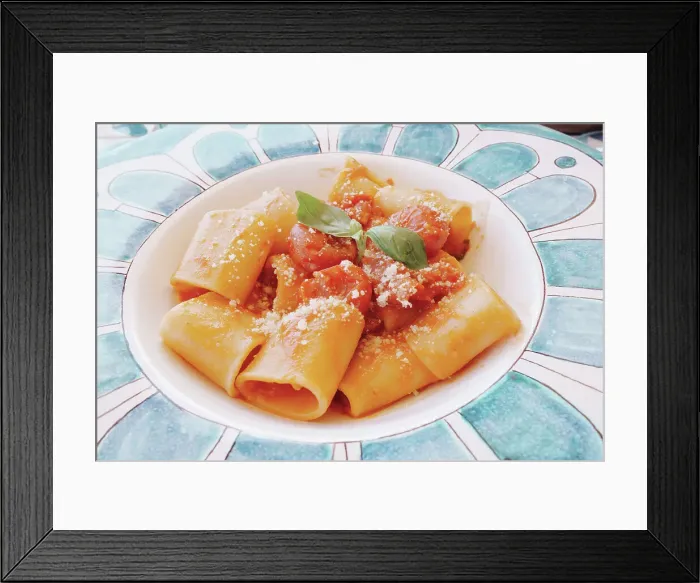 Framed Print : Pasta Pomodoro, Villa Cimbrone Ravello, Amalfi Coast, Campania, Italy Framed Print : Pasta Pomodoro, Villa Cimbrone Ravello, Amalfi Coast, Campania, Italy