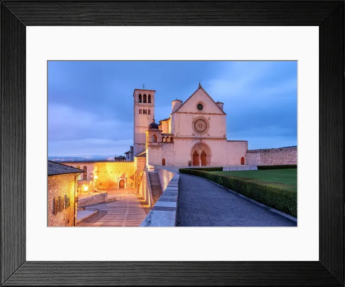 Framed Print : Basilica of San Francesco D'Assisi, St.Francis, UNESO World Heritage Site, Assisi, Perugia, Umbria, Central Italy Framed Print : Basilica of San Francesco D'Assisi, St.Francis, UNESO World Heritage Site, Assisi, Perugia, Umbria, Central Italy