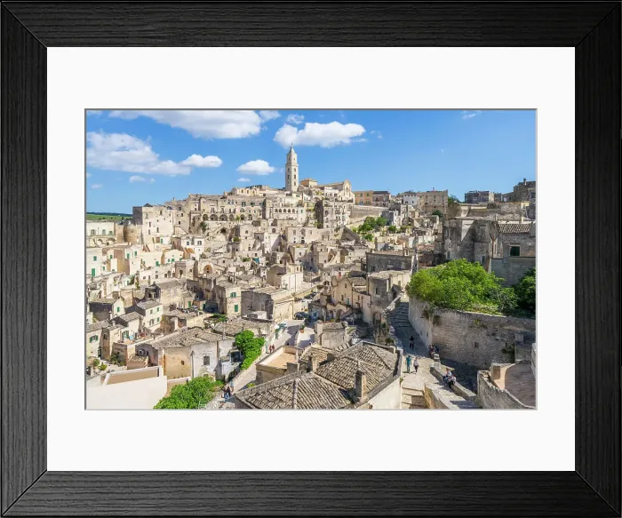 Framed Print : Sassi di Matera, The old town carved out of the rocks, UNESCO World Heritage Site, Matera, Basilicata, Italy Framed Print : Sassi di Matera, The old town carved out of the rocks, UNESCO World Heritage Site, Matera, Basilicata, Italy