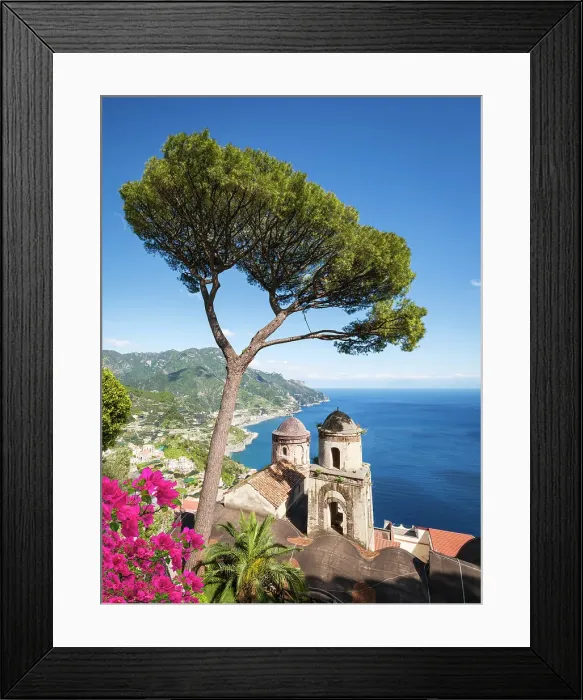 Framed Print : Villa Rufolo and Graden Ravello, Amalfi Coast, Campania, Italy Framed Print : Villa Rufolo and Graden Ravello, Amalfi Coast, Campania, Italy