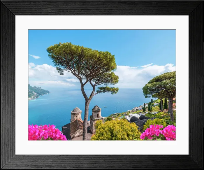 Framed Print : Villa Rufolo and Graden Ravello, Amalfi Coast, Campania, Italy Framed Print : Villa Rufolo and Graden Ravello, Amalfi Coast, Campania, Italy
