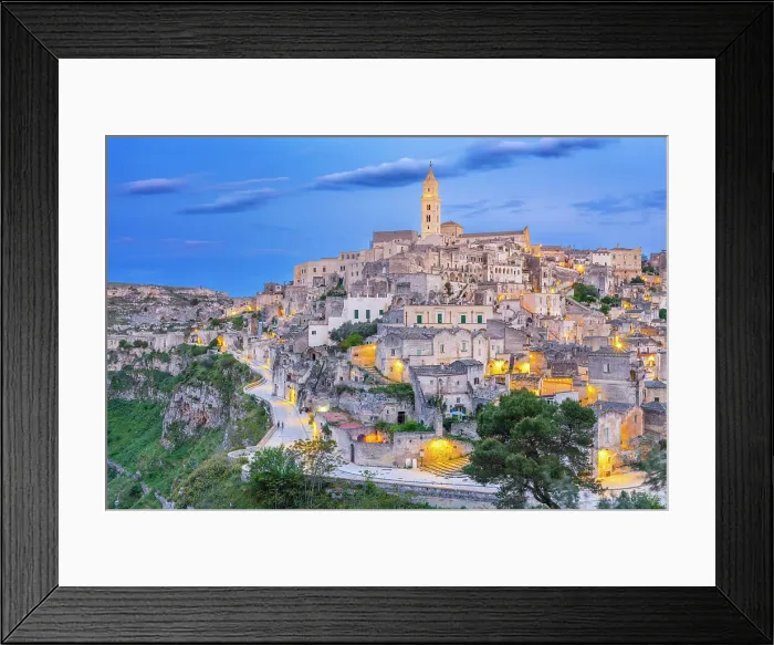 Framed Print : Sassi di Matera, The old town carved out of the rocks, UNESCO World Heritage Site, Matera, Basilicata, Italy Framed Print : Sassi di Matera, The old town carved out of the rocks, UNESCO World Heritage Site, Matera, Basilicata, Italy