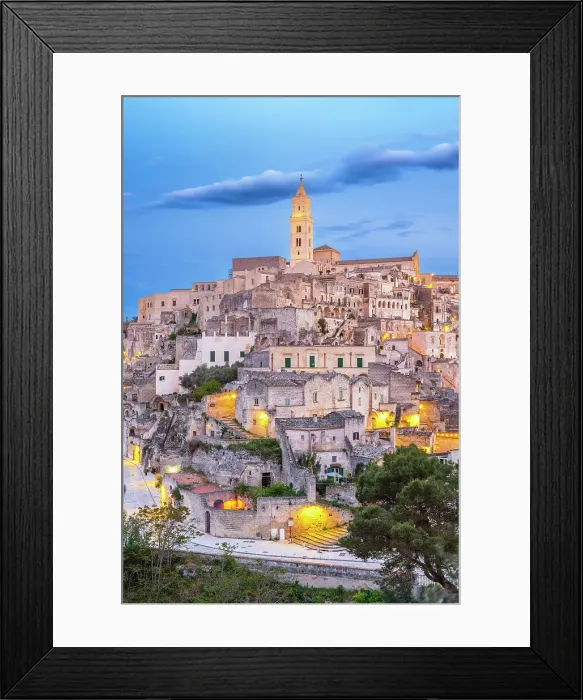 Framed Print : Sassi di Matera, The old town carved out of the rocks, UNESCO World Heritage Site, Matera, Basilicata, Italy Framed Print : Sassi di Matera, The old town carved out of the rocks, UNESCO World Heritage Site, Matera, Basilicata, Italy