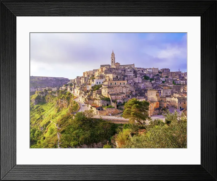 Framed Print : Sassi di Matera, The old town carved out of the rocks, UNESCO World Heritage Site, Matera, Basilicata, Italy Framed Print : Sassi di Matera, The old town carved out of the rocks, UNESCO World Heritage Site, Matera, Basilicata, Italy