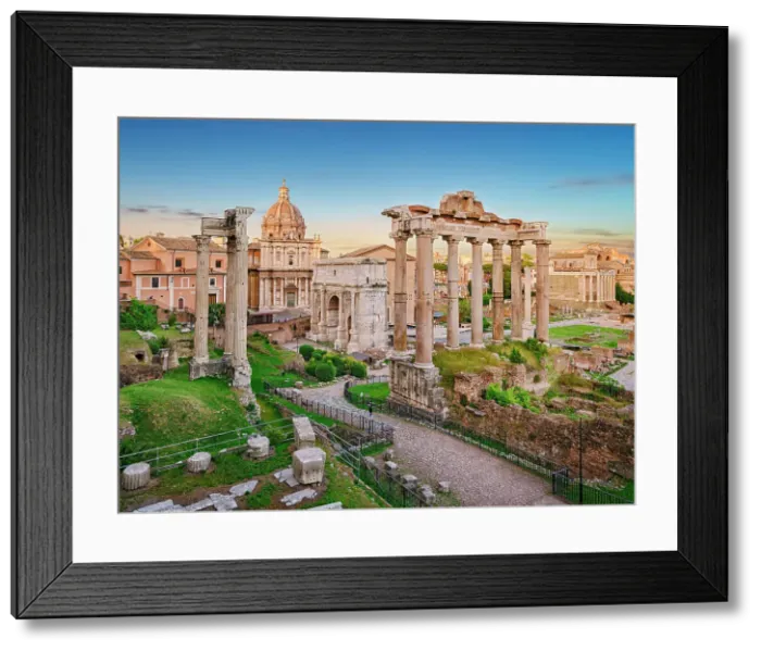 Framed Print : Roman Forum, UNESCO World Heritage Site, Rome, Italy Framed Print : Roman Forum, UNESCO World Heritage Site, Rome, Italy