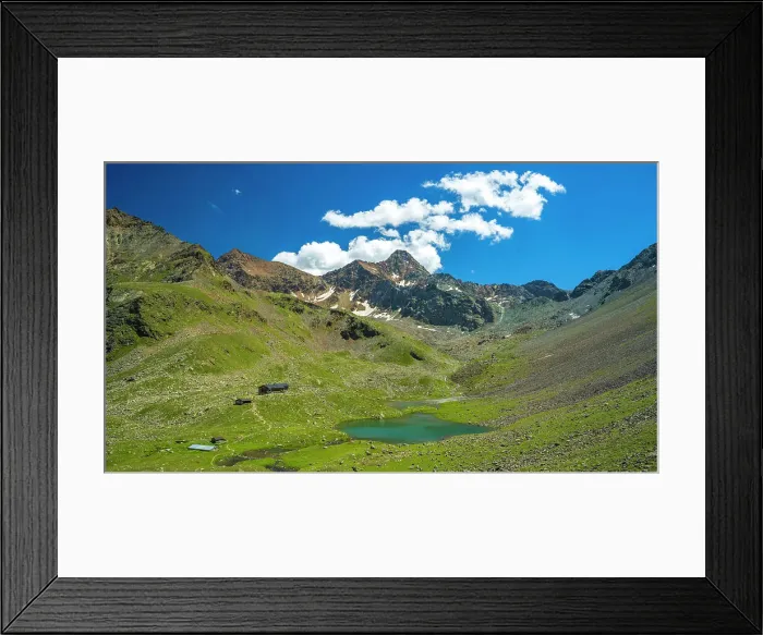 Framed Print : europe, Italy, Aosta Valley. View from the hike towards the lake and hut Arbolle Framed Print : europe, Italy, Aosta Valley. View from the hike towards the lake and hut Arbolle