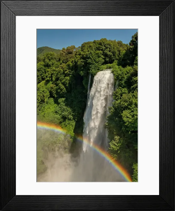 Framed Print : Cascata della Marmore & Rainbow, Terni, Umbria, Italy Framed Print : Cascata della Marmore & Rainbow, Terni, Umbria, Italy