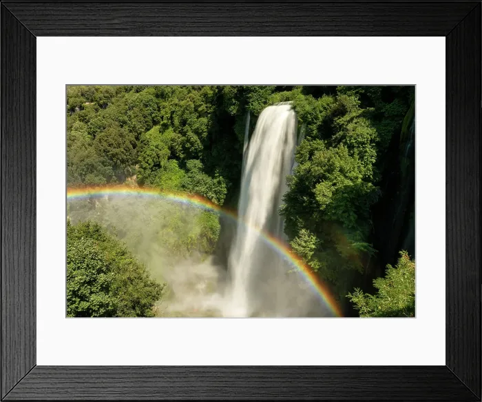 Framed Print : Cascata della Marmore & Rainbow, Terni, Umbria, Italy Framed Print : Cascata della Marmore & Rainbow, Terni, Umbria, Italy