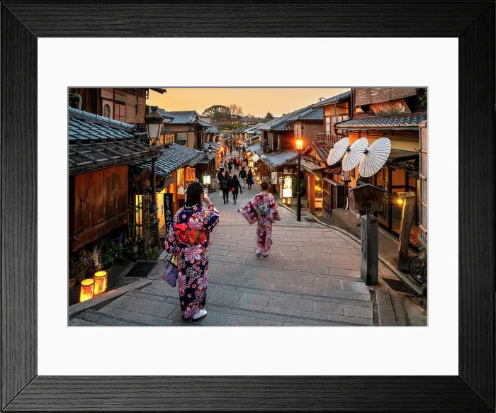 Framed Print : Old Kyoto early Morning with the beginning of Cherry Blossom, Sakura, Kyoto, Japan, Asia Framed Print : Old Kyoto early Morning with the beginning of Cherry Blossom, Sakura, Kyoto, Japan, Asia