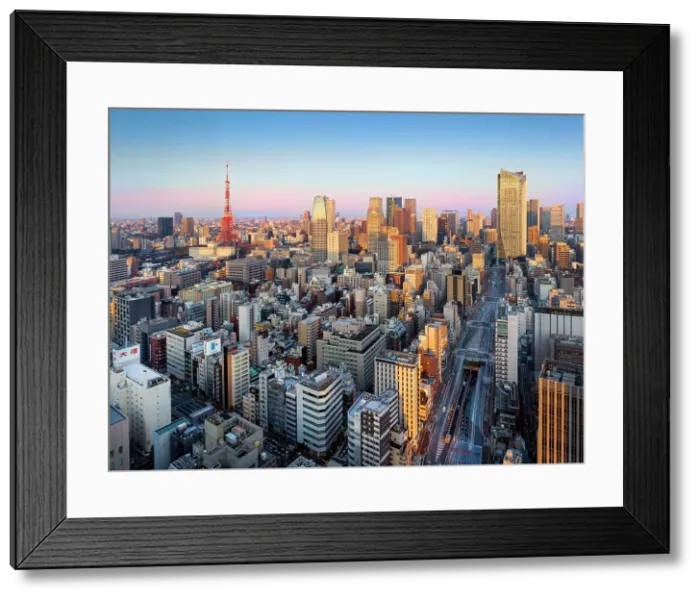 Framed Print : Tokyo Tower, Minato, Tokyo, Kanto, Japan