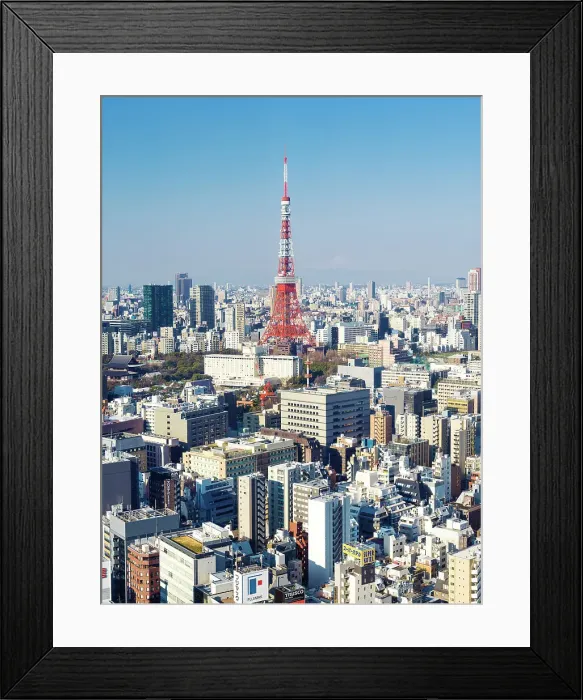 Framed Print : Tokyo Tower, Minato, Tokyo, Kanto, Japan Framed Print : Tokyo Tower, Minato, Tokyo, Kanto, Japan