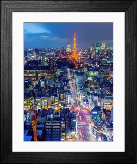 Framed Print : Tokyo Tower, Minato, Tokyo, Kanto, Japan Framed Print : Tokyo Tower, Minato, Tokyo, Kanto, Japan